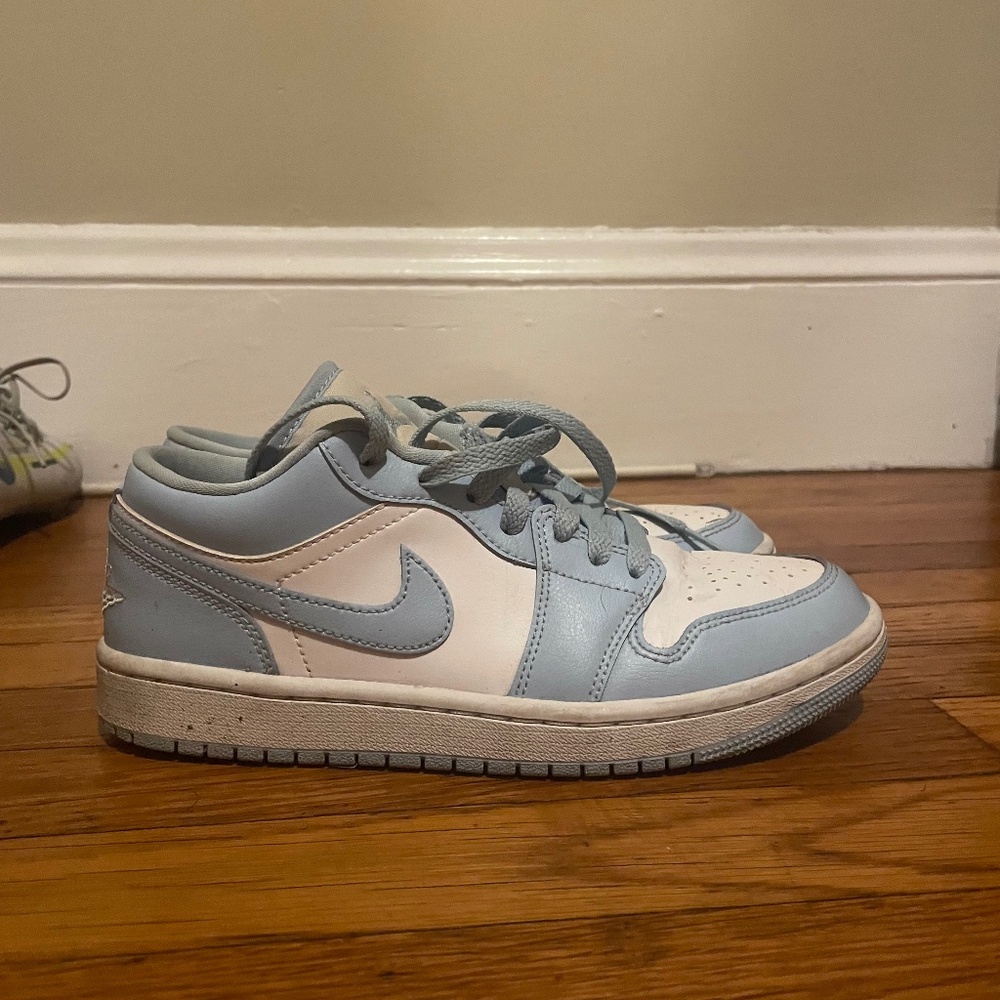 Ice Blue Low Jordan 1’s